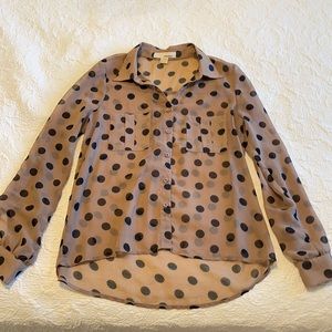 Medium Polka dot button up shirt